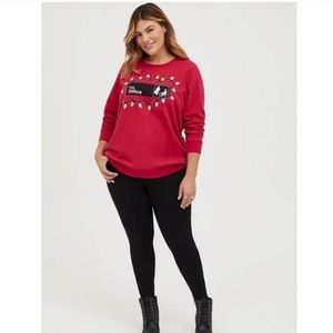 Torrid The Office Sweatshirt Red Christmas sz 3